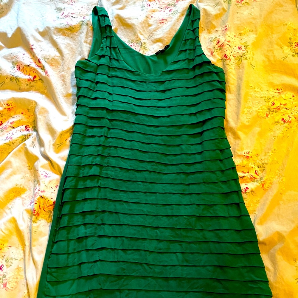 Massimo Dutti green summer dress